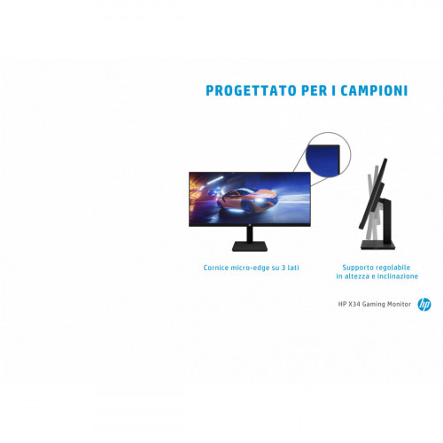 HP X34 WQHD 86,4 cm (34") 3440 x 1440 Pixel...