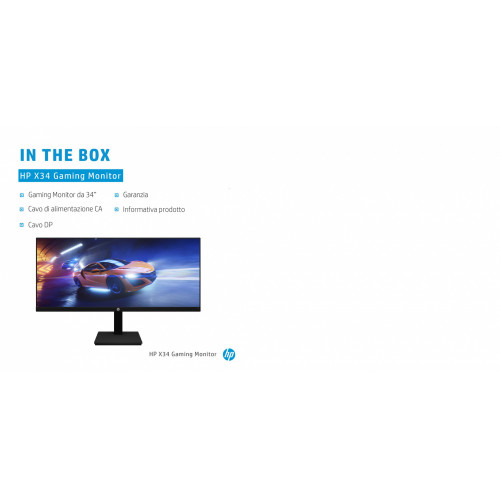 HP X34 WQHD 86,4 cm (34") 3440 x 1440 Pixel...