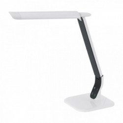 Eglo SELLANO Lampada da Tavolo Struttura in Metallo E Policarbonato , Policarbonato, Finitura Bianco, Cromo h43 cm