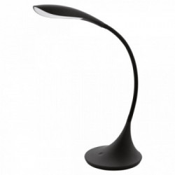 Eglo DAMBERA Lampada da Tavolo Struttura in Policarbonato, Finitura Nero 3 Step, Bianco Dinamico h37,5 cm