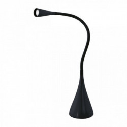 Eglo SNAPORA Lampada da Tavolo Struttura in Metallo E Policarbonato, Finitura Nero 3 Step, Bianco Dinamico h48,5 cm
