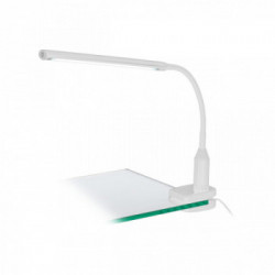 Eglo LAROA Luci a Pinza Struttura in Policarbonato, Finitura Bianco Z74, 45x6,5xh27,5 cm