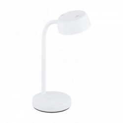 Eglo CABALES Lampada da Tavolo Struttura in Policarbonato, Finitura Bianco Ø14xh34 cm