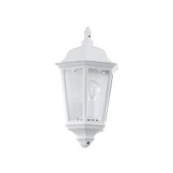 Eglo NAVEDO Applique Struttura in Alluminio, Finitura biancoDiffusore in vetro, Finitura Trasparente IP44