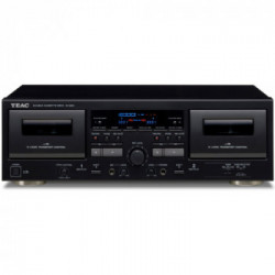 TEAC W-1200 Piano cassetta 2 console Nero