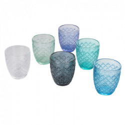 Villa D'Este Home Tivoli 'Castle Ocean', Set 6 bicchieri acqua 275 ml in vetro