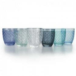 Villa D'Este Home Tivoli 'Castle Ocean', Set 6 bicchieri acqua 275 ml in vetro