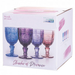 Villa D'Este Home Tivoli 'Syrah Provence', Set 4 calici 265 ml in vetro