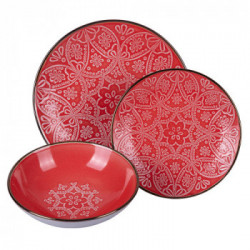 Villa D'Este Home Tivoli 'Baku Sunset', Servizio piatti 12 pezzi in gres