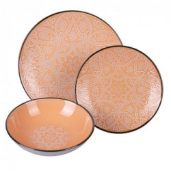 Villa D'Este Home Tivoli 'Baku Sunset', Servizio piatti 12 pezzi in gres
