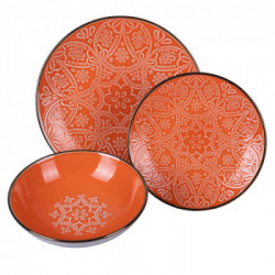 Villa D'Este Home Tivoli 'Baku Sunset', Servizio piatti 12 pezzi in gres