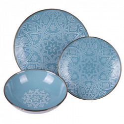 Villa D'Este Home Tivoli 'Baku Ocean', Servizio piatti 12 pezzi in gres 