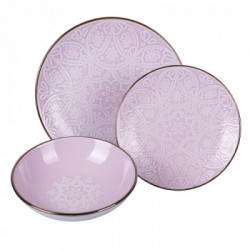 Villa D'Este Home Tivoli 'Baku Provence', Servizio piatti 12 pezzi in gres 