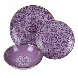 Villa D'Este Home Tivoli 'Baku Provence', Servizio piatti 12 pezzi in gres 