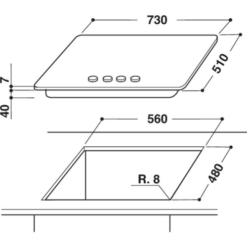 Whirlpool GMR 7522/IXL - Piano Cottua a Gas, 5...