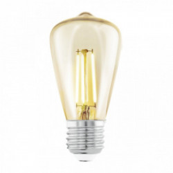 Eglo Lampadina E27 LED - HV 270lm, 1x4W Diffusore in Vetro, Finitura Ambra Ø4,8x10 cm