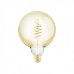 Eglo Lampadina E27 LED - HV, 245lm, 1x4W Diffusore in Vetro, Finitura Ambra Ø12,5x16,7 cm