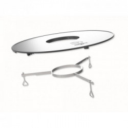 Moesta BBQ-Disk piastra in ghisa - regolabile in altezza – 10658