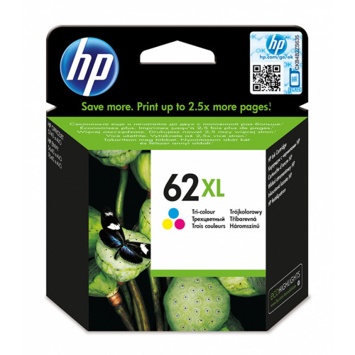 HP 62XL Originale Ciano, Magenta, Giallo