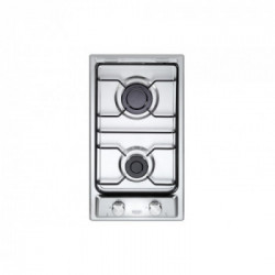 De Longhi I 23 D - Piano Cottura Domino a Gas, 2 Fuochi, 30 cm, Inox