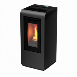 Foco Cayenne - Stufa a Pellet, Modello 10, 9,7 kw, Grigia