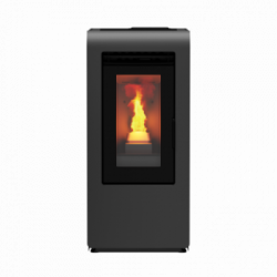Foco Cayenne - Stufa a Pellet Canalizzata, Modello 10C, 9,7 kw, Grigia