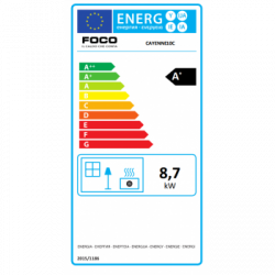 Foco Cayenne - Stufa a Pellet Canalizzata, Modello 10C, 9,7 kw, Bianca