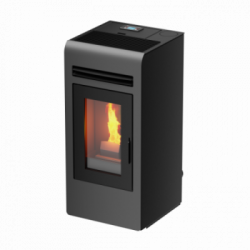 Foco Cayenne - Stufa a Pellet, Modello 12, 12.3 kw, Grigia