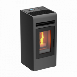 Foco Cayenne - Stufa a Pellet, Modello 12, 12.3 kw, Grigia