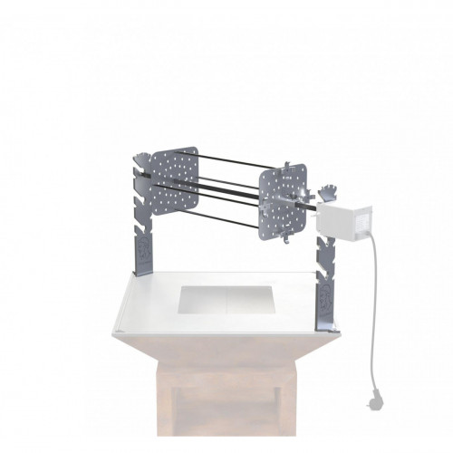 Vulcanus - Set Girarrostro con 4 Spiedi Pro730