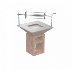 Vulcanus - Set Girarrostro con 4 Spiedi Pro910