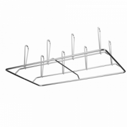 Gastronomia, Griglia Porta Polli 8 Postazioni in Acciaio Inox