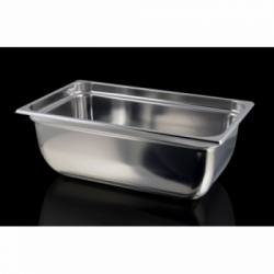 Gastronomia, Bacinella Acciaio a Tenuta per Sottovuoto 1/1, h 200 mm