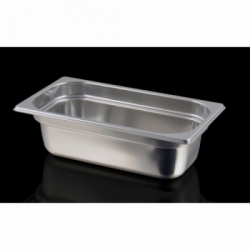 Gastronomia, Bacinella Acciaio a Tenuta per Sottovuoto 1/3, h 100 mm