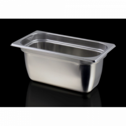 Gastronomia, Bacinella Acciaio a Tenuta per Sottovuoto 1/3, h 150 mm