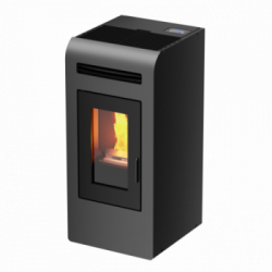 Foco Cayenne - Stufa a Pellet Canalizzata, Modello 16C, 16,3 kw, Grigio