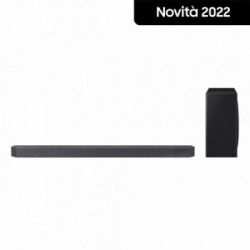 Samsung Soundbar HW-S800B/ZF con subwoofer 3.1.2 canali 330W 2022, audio 3D, effetto cinema surround, gaming mode, design ultra