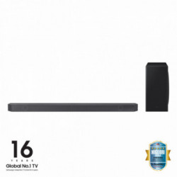 Samsung Soundbar HW-S800B/ZF con subwoofer 3.1.2 canali 330W 2022, audio 3D, effetto cinema surround, gaming mode, design ultra