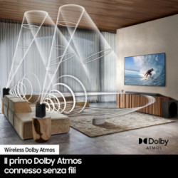 Samsung Soundbar HW-S800B/ZF con subwoofer 3.1.2 canali 330W 2022, audio 3D, effetto cinema surround, gaming mode, design ultra