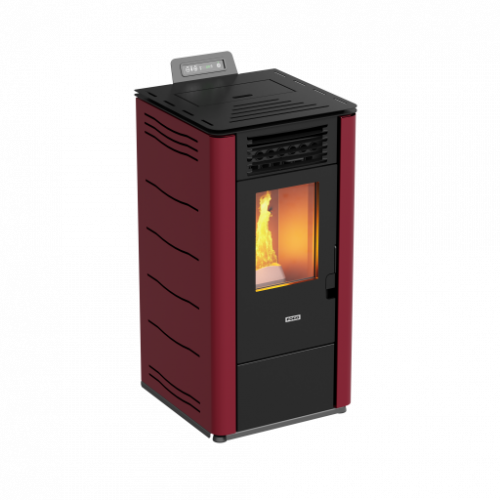 Foco Basic Steel - Stufa a Pellet, Modello 10,...