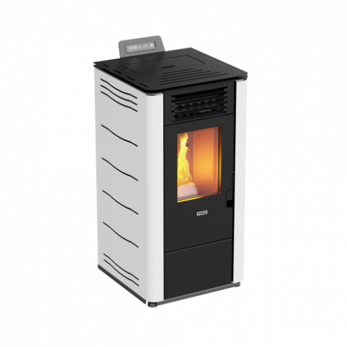 Foco Basic Steel - Stufa a Pellet, Modello 10,...
