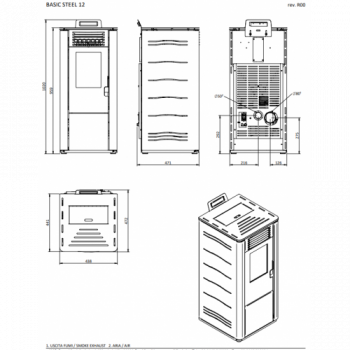 Foco Basic Steel - Stufa a... 2