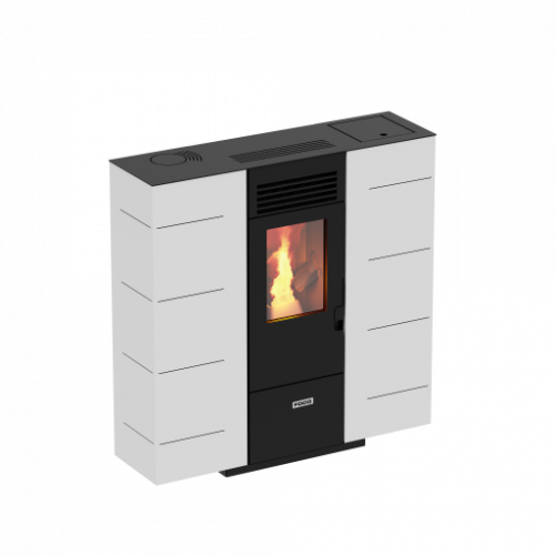 Foco Slim - Stufa a Pellet, Modello 6, 6,53 kw,...