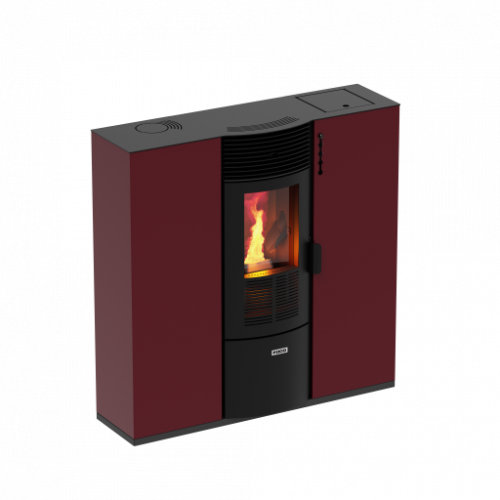 Foco Slim - Stufa a Pellet, Canalizzata,...
