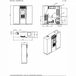 Foco Slim - Stufa a Pellet, Canalizzata, Modello 10C, 9,72 kw, Bianco