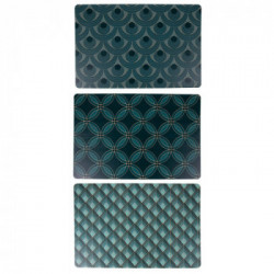 Villa D'Este Home Tivoli 'Vetiver', Set 6 Tovagliette rettangolari antimacchia