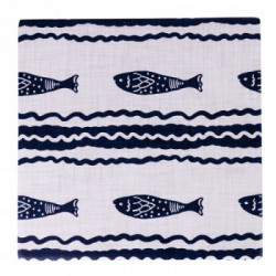 Villa D'Este Home Tivoli 'Tulum', Set 2 Sottobicchieri quadrati 10x10 cm in ceramica