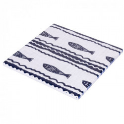 Villa D'Este Home Tivoli 'Tulum', Set 2 Sottobicchieri quadrati 10x10 cm in ceramica