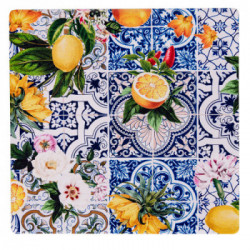 Villa D'Este Home Tivoli 'Italian Beauty', Set 6 Sottobicchieri 10x10 cm in ceramica