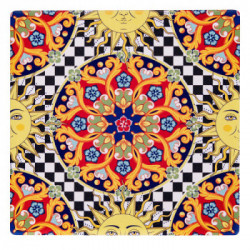 Villa D'Este Home Tivoli 'Italian Beauty', Set 6 Sottobicchieri 10x10 cm in ceramica